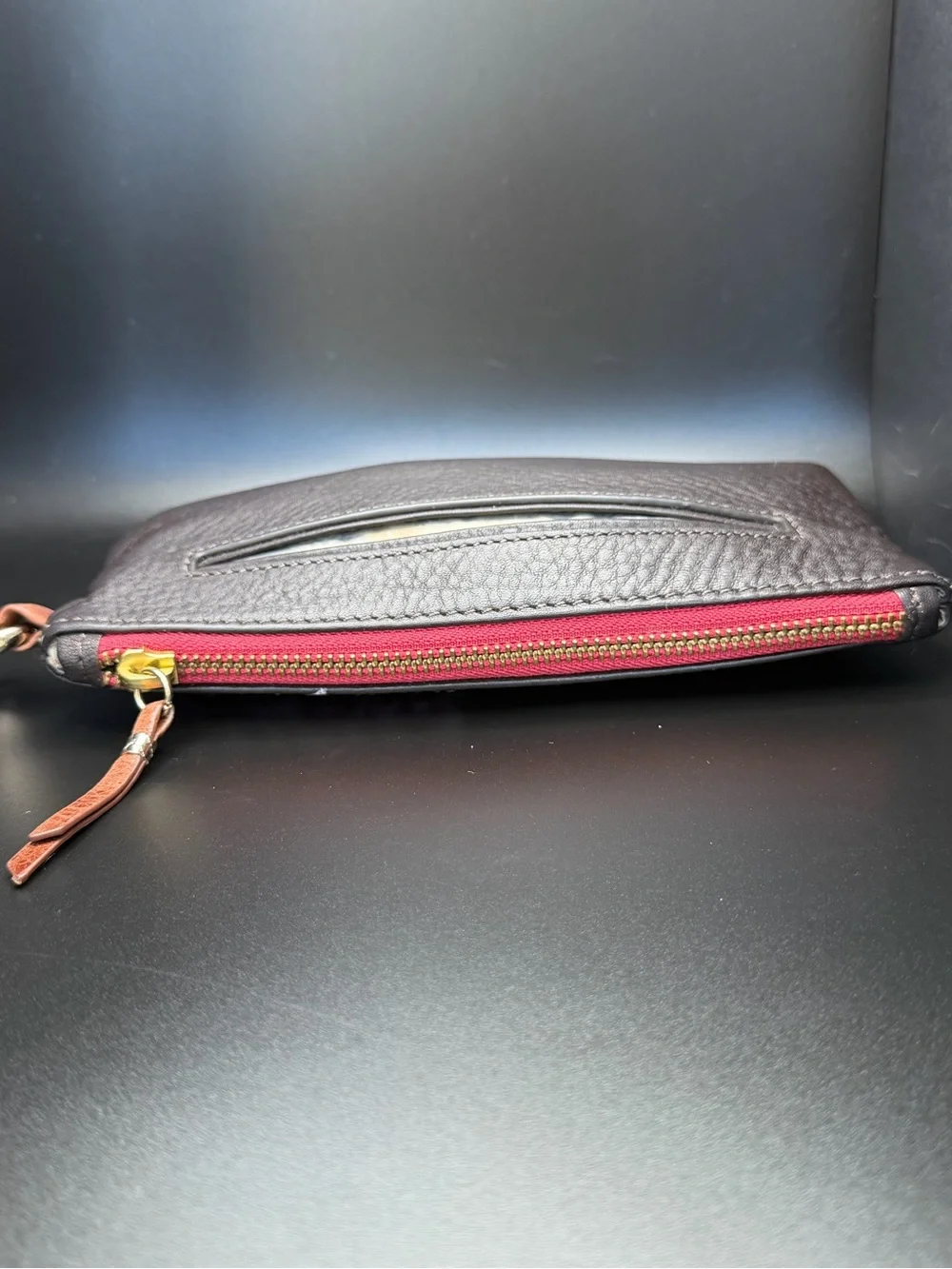 Elliott Lucca Barbiecore 2010’s Bright Pink Floral Chocolate Brown Wristlet VGUC